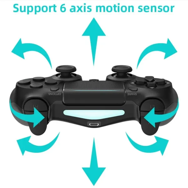 Controlador de jogo compatível com Bluetooth DATA FROG para PS4/Slim/Pro sem fio Gamepad para PC Joystick de vibração dupla para IOS/Android - Image 4