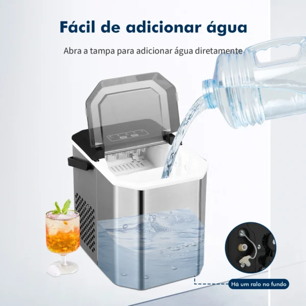 Máquina de fazer gelo portátil elétrica, máquina de fazer gelo portátil - Image 6